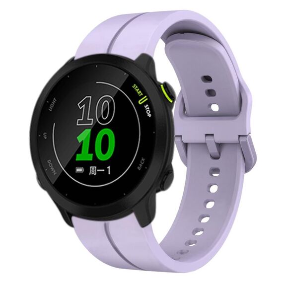Per Garmin Forerunner 158 cinturino in silicone da 20 mm (viola)