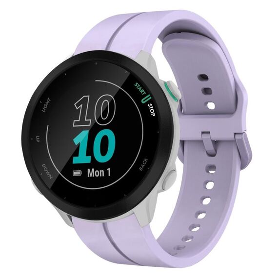 Per Garmin Forerunner 55 cinturino in silicone da 20 mm (viola)