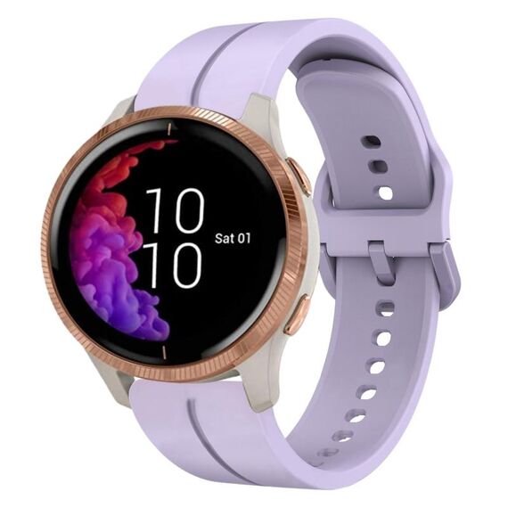 Per cinturino in silicone Garmin Venu 20mm Loop (viola)