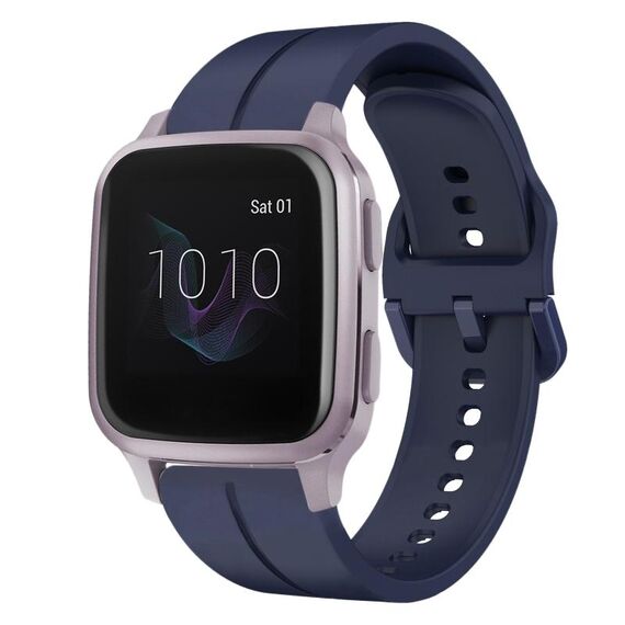 Per cinturino in silicone Garmin Venu SQ 20mm Loop (blu navy)