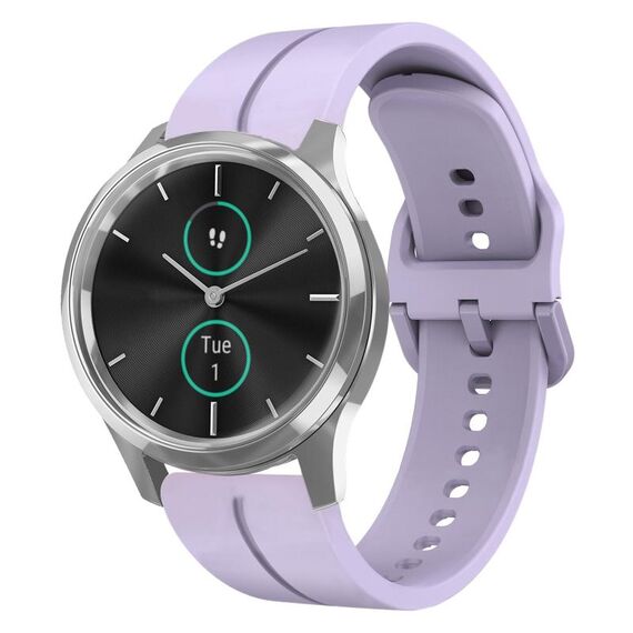 Per cinturino Garminmove Luxe 20mm Loop in silicone (viola)