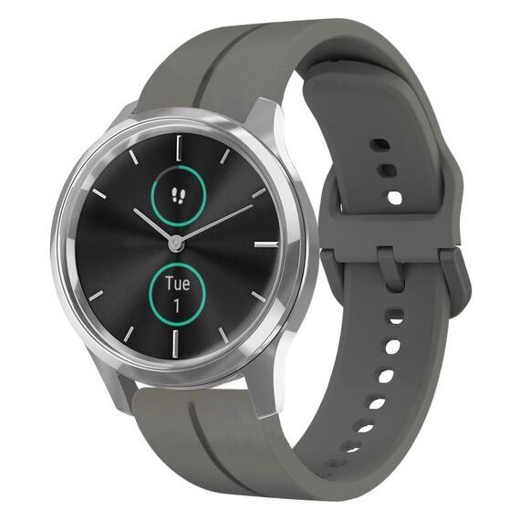 Per cinturino Garminmove Luxe 20mm Loop in silicone (grigio scuro)