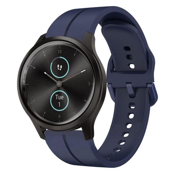 Per cinturino in silicone da 20 mm stile Garminmove (blu navy)
