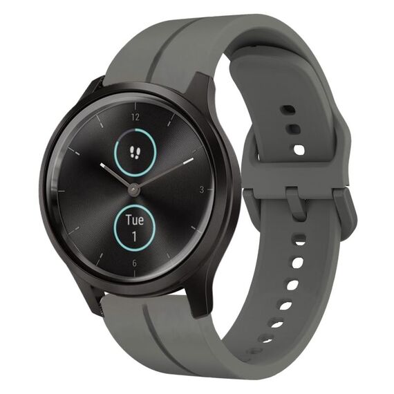 Per cinturino in silicone da 20 mm stile Garminmove (grigio scuro)
