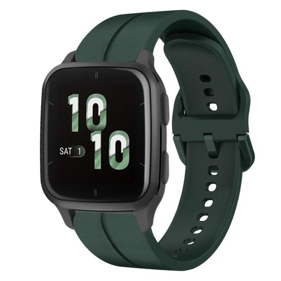 Per Garmin Forerunner Sq2 cinturino in silicone da 20 mm (verde scuro)