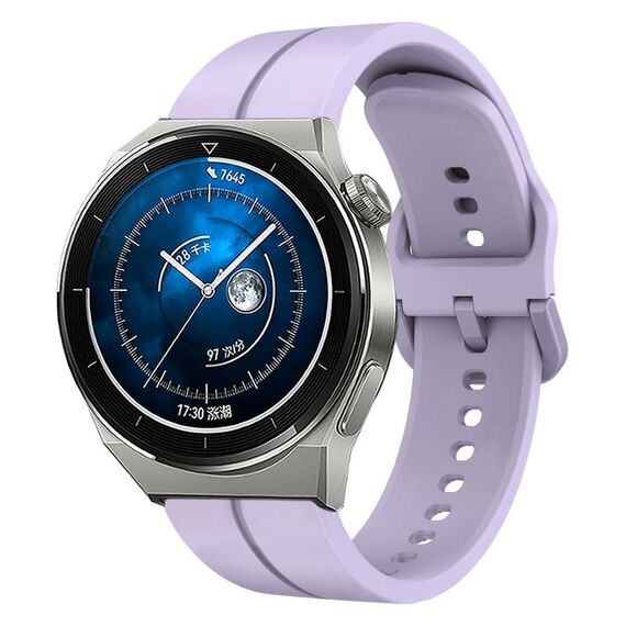 Per Huawei Watch GT3 Pro 43mm 20mm Cinturino in silicone con cinturino (viola)