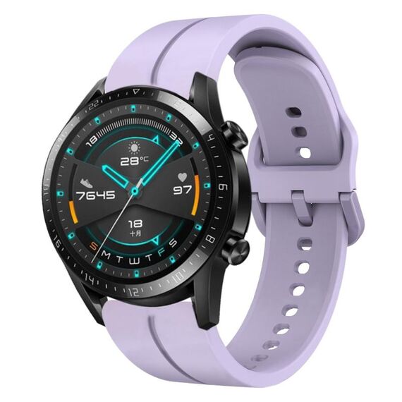 Per Huawei Watch GT2 42mm 20mm cinturino in silicone con cinturino (viola)
