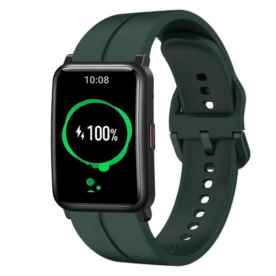 Cinturino per orologio in silicone con cinturino da 20 mm per orologio Honor Watch ES (verde scuro)