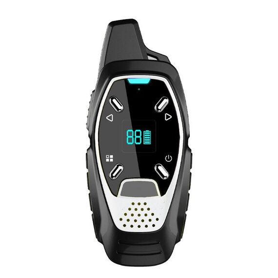 Display a LED Ricarica USB Mini walkie-talkie palmare wireless piccolo (bianco)