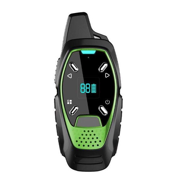 Display a LED Ricarica USB Mini walkie-talkie palmare wireless piccolo (verde)