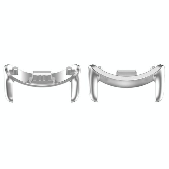 Per Xiaomi Smart Band 9 NFC 14mm 1 paio di connettori per cinturino in metallo (argento)