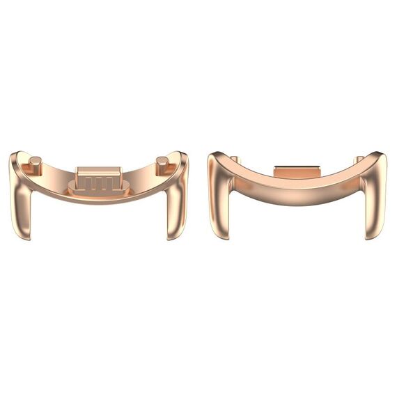 Per Xiaomi Smart Band 9 14mm 1 paio di connettori per cinturino in metallo (oro rosa)