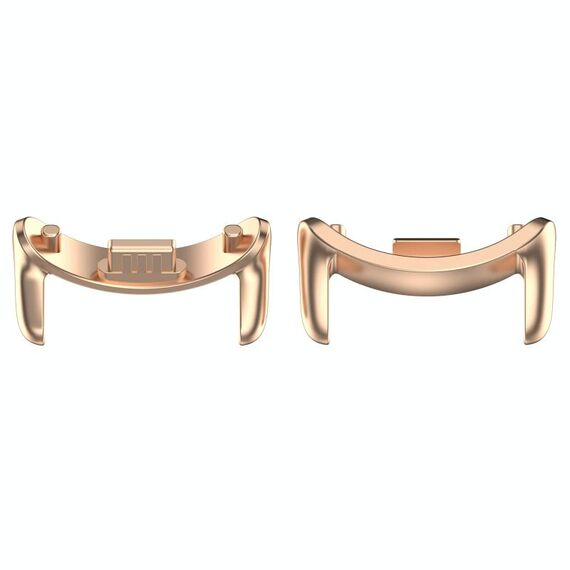 Per Xiaomi Smart Band 9 12mm 1 paio di connettori per cinturino in metallo (oro rosa)