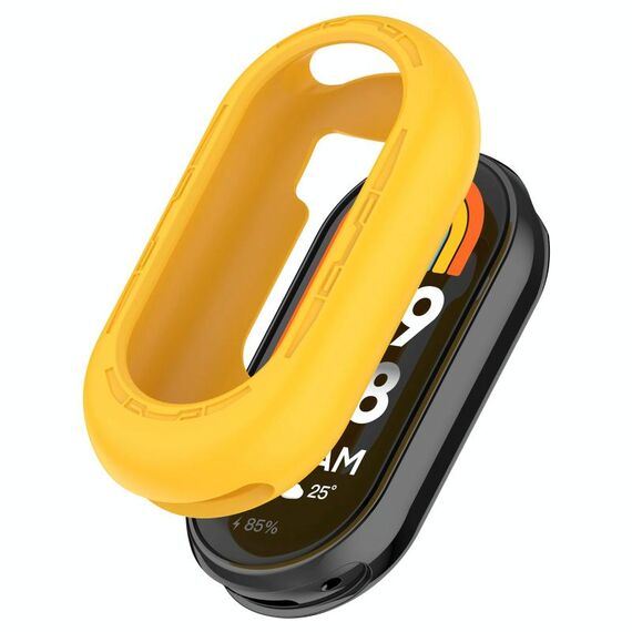 Per Xiaomi Smart Band 9 Custodia morbida in silicone a mezza copertura (giallo)
