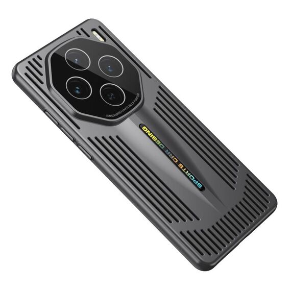 Per vivo X100S Blade Cooling PC Custodia per telefono a copertura totale (nero grafite)