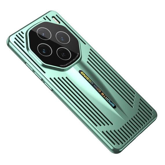 Per vivo X100S Blade Cooling PC Custodia per telefono a copertura totale (ciano)