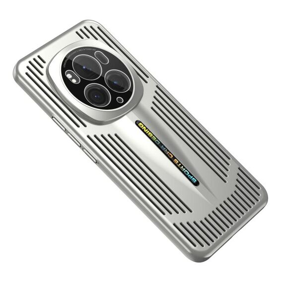 Custodia per telefono a copertura totale per Honor Magic6 Pro Blade Cooling PC (argento titanio)