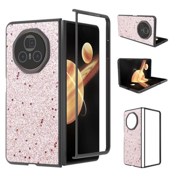 Custodia antiurto per telefono For Honor Magic V3 Glitter (oro rosa)