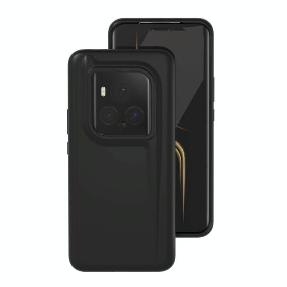 Custodia per telefono in silicone liquido all-inclusive For Honor Magic6 Ultimate (nero)