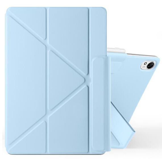 Per Huawei MatePad 11.5 / 11.5S Custodia per tablet in pelle con fibbia fissa e deformazione magnetica (blu ghiaccio)
