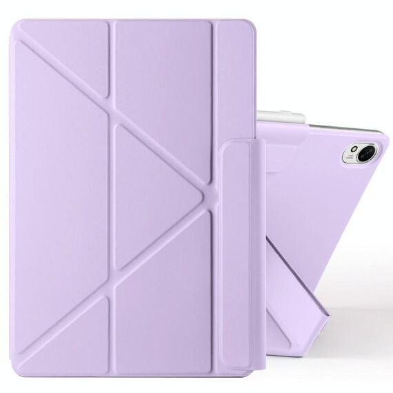 Per Huawei MatePad 11.5 / 11.5S Custodia per tablet in pelle con fibbia fissa e deformazione magnetica (viola)