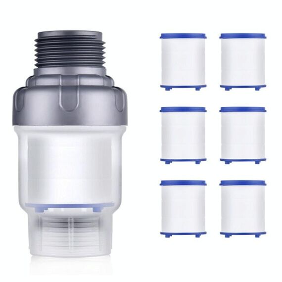 Lavatrice domestica Scaldabagno elettrico Filtro di purificazione dell'acqua con 6 cartucce, stile: prefiltro