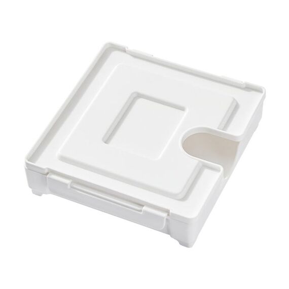 Organizzatore magnetico per filtro da caffè, portafiltro per macchina da caffè per frigorifero (bianco)