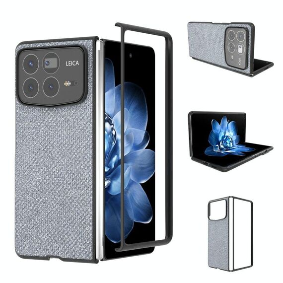 Per Xiaomi Mix Fold 4 Diamond Frame Edge Custodia per telefono a copertura totale (Jewel Black)