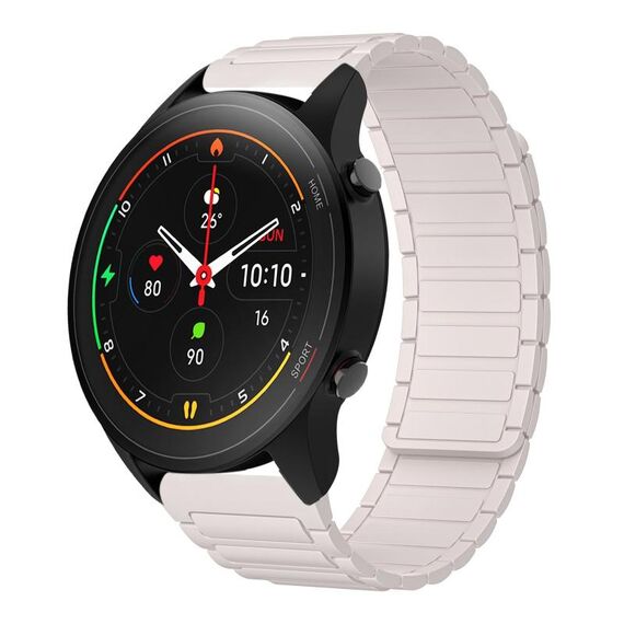 For Xiaomi Watch S1 Pro 22mm I-shaped Magnetic Silicone Watch Band(Starlight)