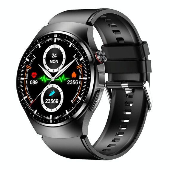 TK25 1.39 pollici IP67 impermeabile Sport Salute Monitoraggio Smart Bluetooth Chiamata Orologio (silicone nero)