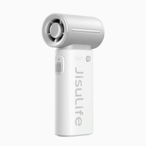JisuLife Mini ventilatore portatile ad alta velocità, piccolo, ricaricabile tramite USB, ventilatore elettrico da tavolo, capacità della batteria: 3600 mAh (grigio)