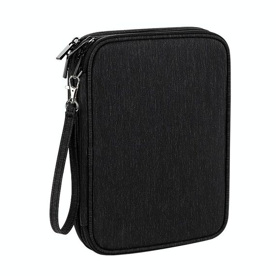 SM08 Borsa di archiviazione digitale portatile impermeabile a doppio strato di grande capacità, taglia: L (nero)