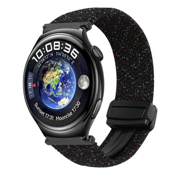 For Huawei Watch 4 22mm Magnetic Buckle Braided Watch Band(Starlight Colorful)