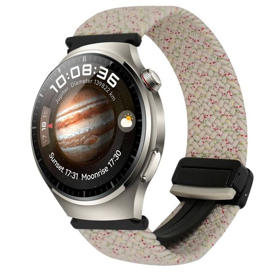 For Huawei Watch 4 Pro 22mm Magnetic Buckle Braided Watch Band(Starlight)