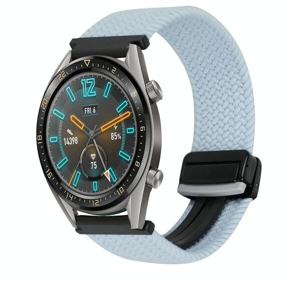 Per Huawei Watch GT 22mm Cinturino per orologio intrecciato con fibbia magnetica (blu)