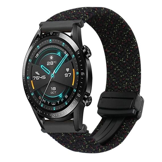 For Huawei Watch GT2 46mm 22mm Magnetic Buckle Braided Watch Band(Starlight Colorful)