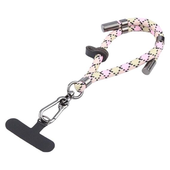 Cordino anti-smarrimento regolabile per cellulare da 8 mm (rosa cachi)