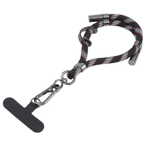 Cordino anti-smarrimento regolabile per cellulare da 8 mm (nero, blu, arancione)