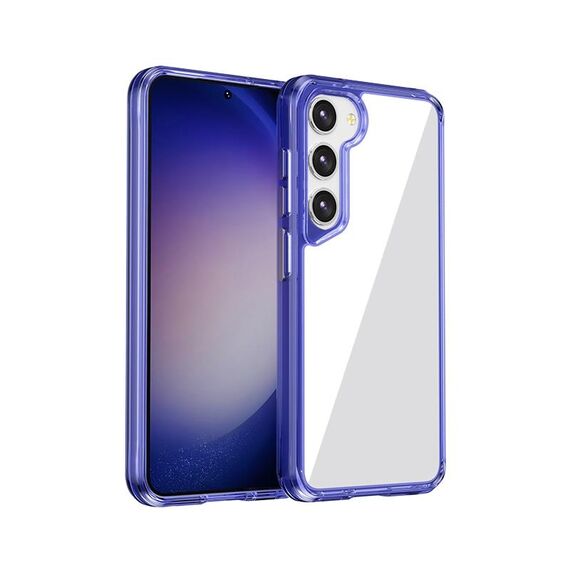 Per Samsung Galaxy S23 5G Ice Transparent Series TPU + PC + Custodia per telefono ibrida in acrilico (viola)