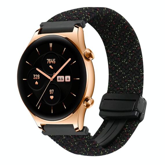 For Honor Watch GS 3 22mm Magnetic Buckle Braided Watch Band(Starlight Colorful)