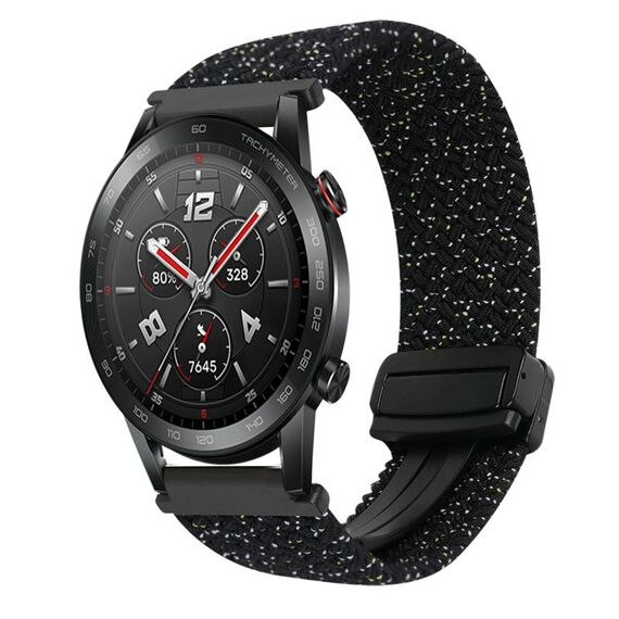 For Honor Watch GS 3i 22mm Magnetic Buckle Braided Watch Band(Stars Black)