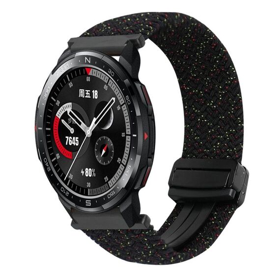 For Honor Watch GS Pro 22mm Magnetic Buckle Braided Watch Band(Starlight Colorful)