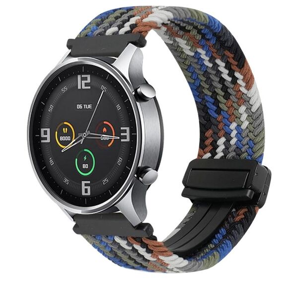 Per Xiaomi Watch Color 22mm Cinturino per orologio intrecciato con fibbia magnetica (grigio siderale)
