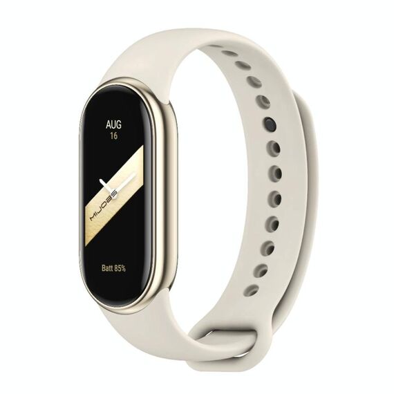 Per Xiaomi Smart Band 9/8 MIJOBS Cinturino in silicone tinta unita con fibbia in metallo (grigio)