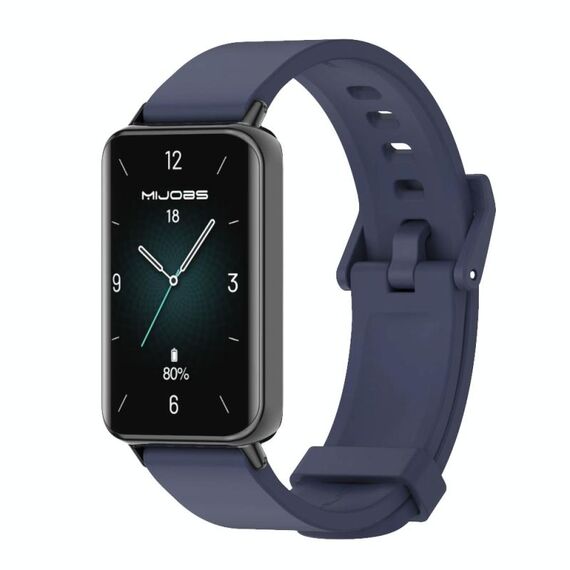 Per Honor Band 9 MIJOBS Cinturino in silicone tinta unita (blu notte nero)