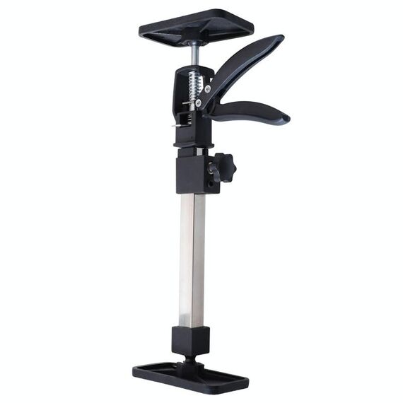 Supporto telescopico per decorazione da carpentiere, asta di supporto per installazione di mobili, staffa di sollevamento (nera)
