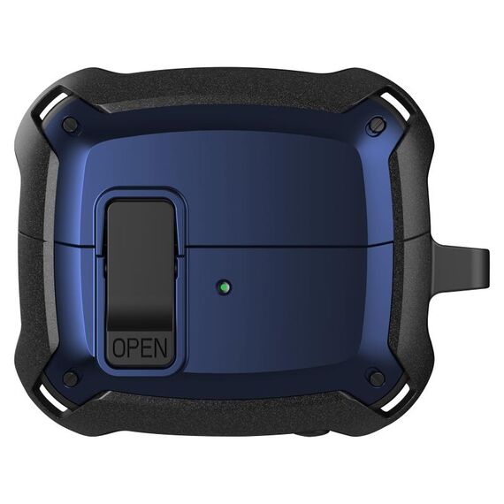 Per Samsung Galaxy Buds 3 / 3 Pro Bumblebee Custodia protettiva per auricolari con interruttore e gancio (nero blu)