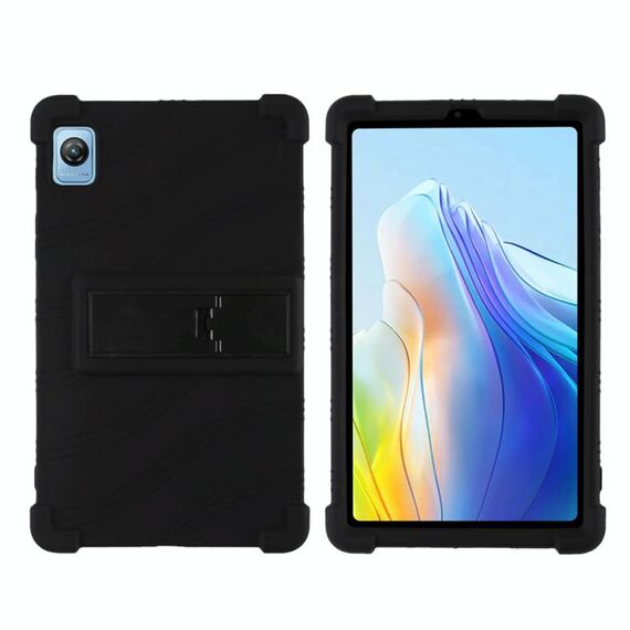 Per Blackview Tab 60 Custodia per tablet in silicone antiurto da 8,68 pollici 2023 con supporto (nero)