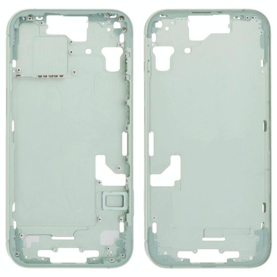 Per iPhone 15 Cornice centrale con tasti laterali + vassoio per schede, versione: versione USA (verde)