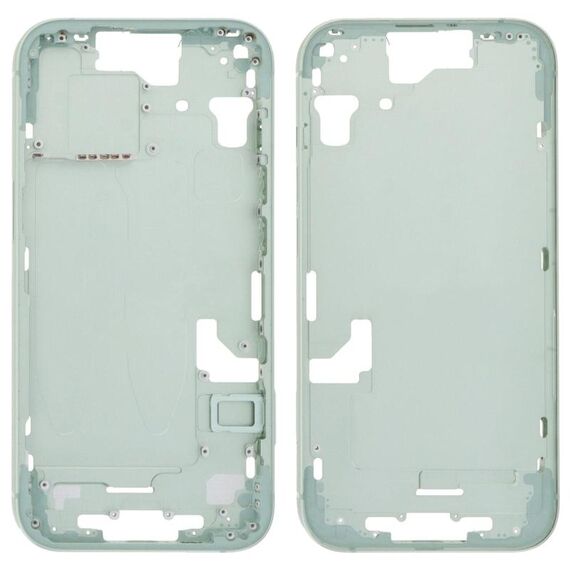 Per iPhone 15 Cornice centrale Piastra con tasti laterali + Vassoio per schede, Versione: Versione Cina (Verde)